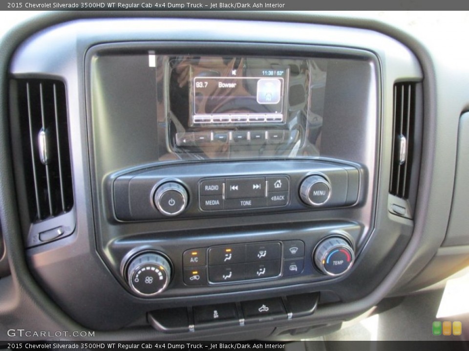 Jet Black/Dark Ash Interior Controls for the 2015 Chevrolet Silverado 3500HD WT Regular Cab 4x4 Dump Truck #97300027