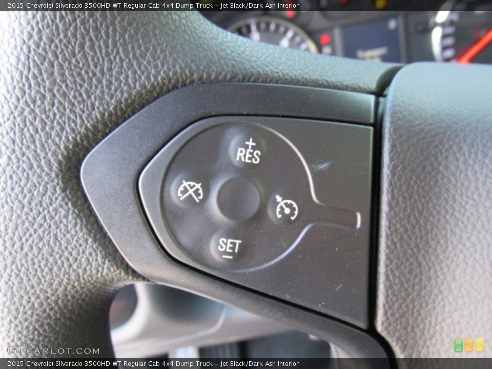 Jet Black/Dark Ash Interior Controls for the 2015 Chevrolet Silverado 3500HD WT Regular Cab 4x4 Dump Truck #97300123