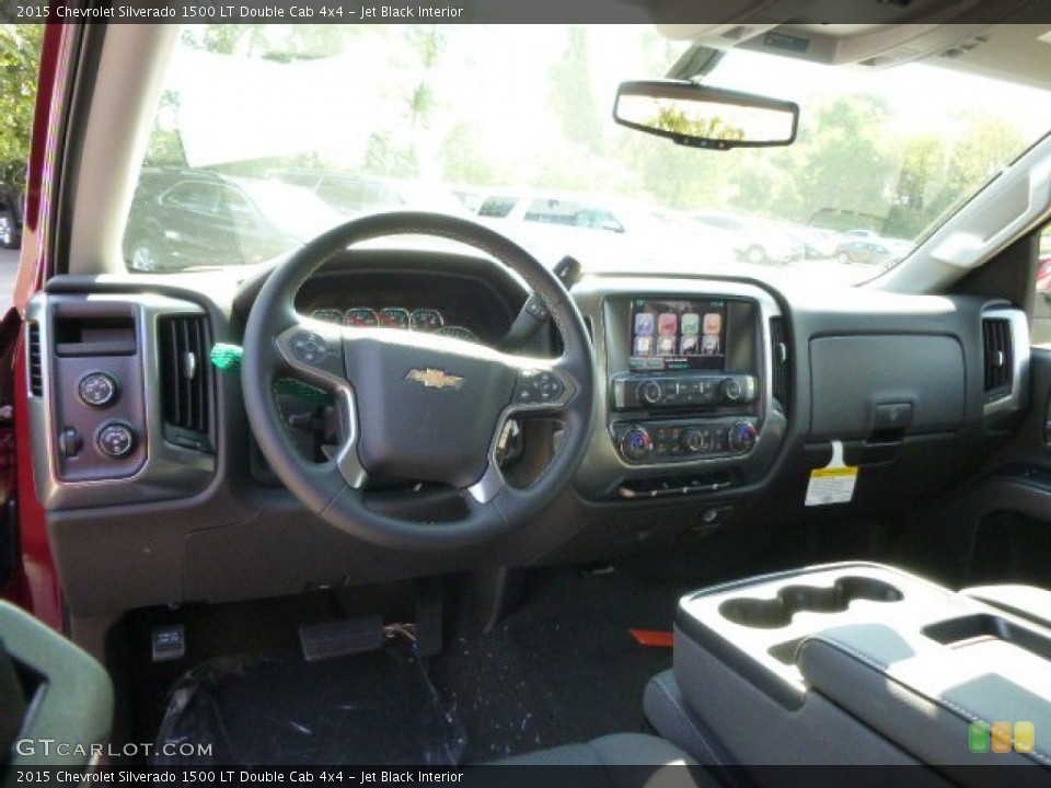Jet Black Interior Dashboard for the 2015 Chevrolet Silverado 1500 LT Double Cab 4x4 #97304335