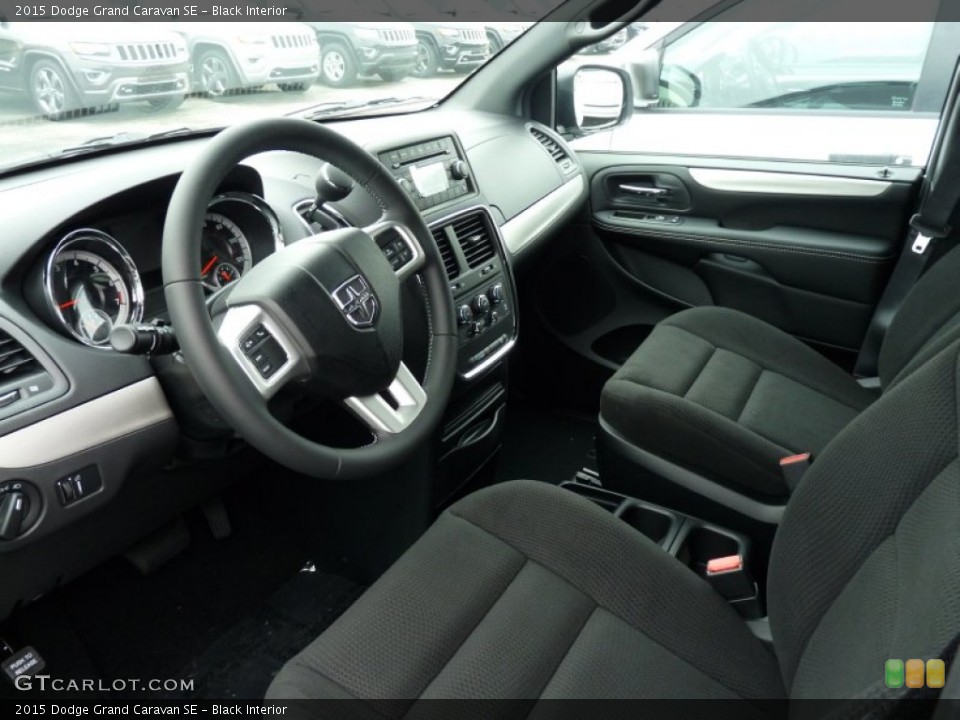 Black 2015 Dodge Grand Caravan Interiors
