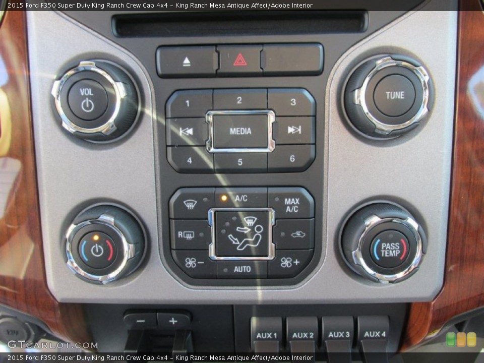 King Ranch Mesa Antique Affect/Adobe Interior Controls for the 2015 Ford F350 Super Duty King Ranch Crew Cab 4x4 #97317799