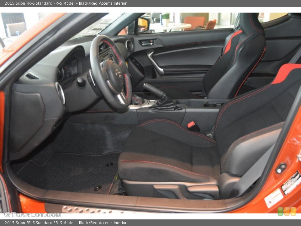 Black/Red Accents Interior Front Seat for the 2015 Scion FR-S  #97318084