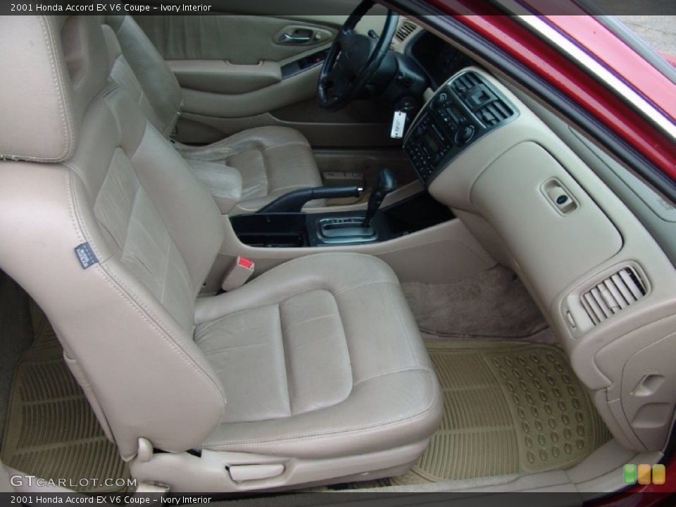Ivory Interior Front Seat for the 2001 Honda Accord EX V6 Coupe #97323954