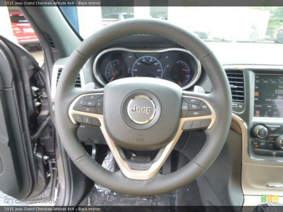 Black Interior Steering Wheel for the 2015 Jeep Grand Cherokee Altitude 4x4 #97324377