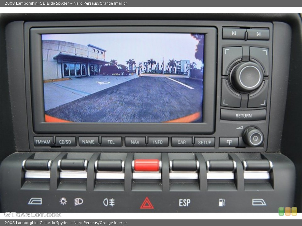 Nero Perseus/Orange Interior Controls for the 2008 Lamborghini Gallardo Spyder #97329487