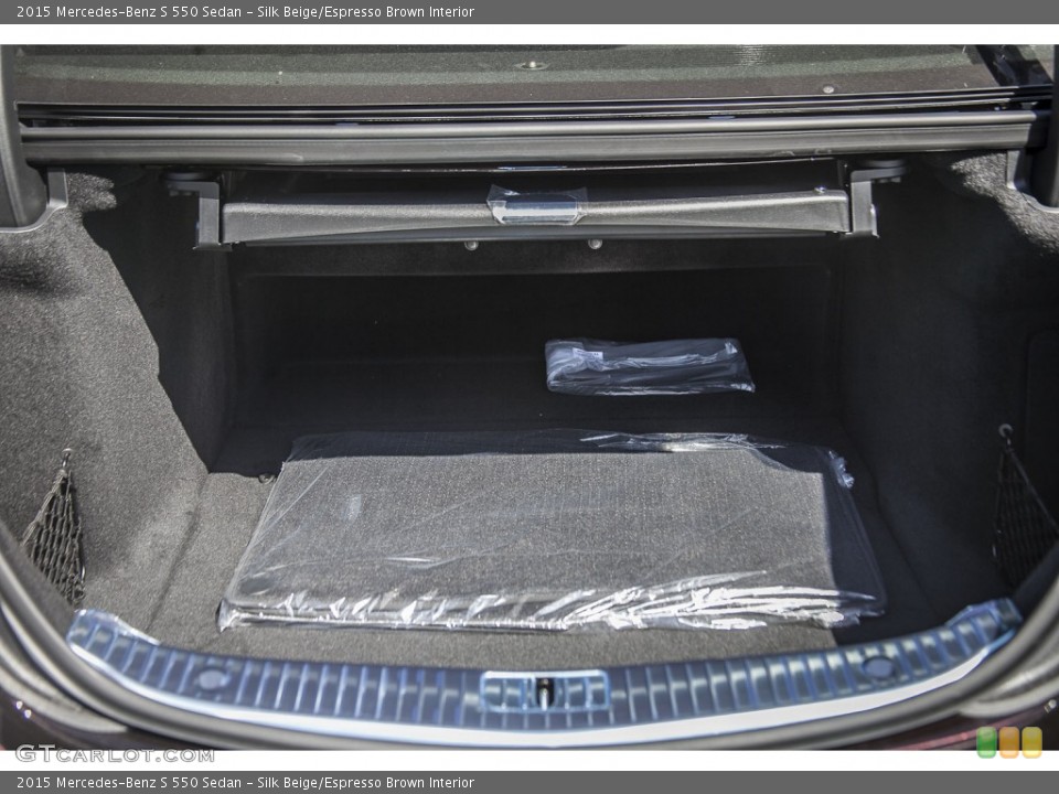 Silk Beige/Espresso Brown Interior Trunk for the 2015 Mercedes-Benz S 550 Sedan #97331601