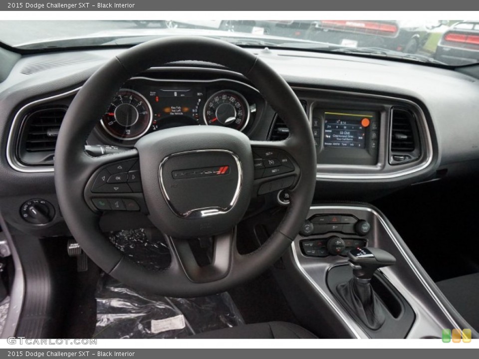 Black Interior Steering Wheel for the 2015 Dodge Challenger SXT #97336566