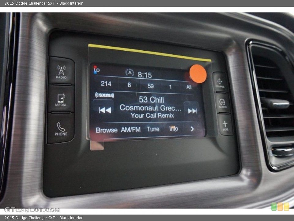 Black Interior Controls for the 2015 Dodge Challenger SXT #97336680