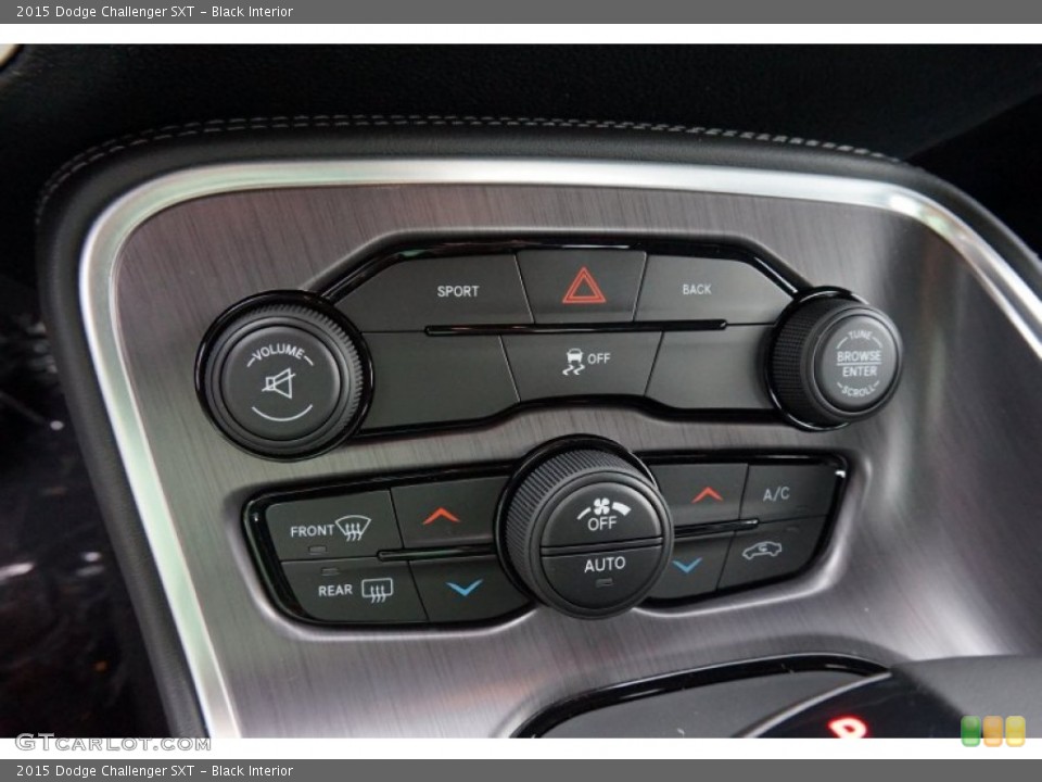 Black Interior Controls for the 2015 Dodge Challenger SXT #97336704