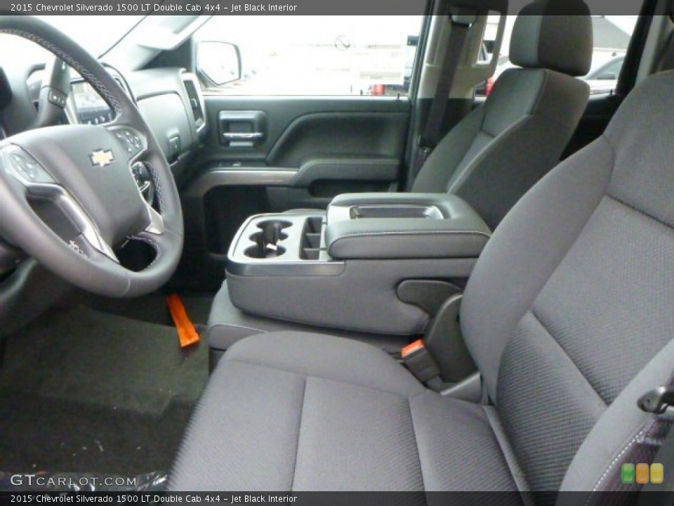 Jet Black Interior Photo for the 2015 Chevrolet Silverado 1500 LT Double Cab 4x4 #97341765
