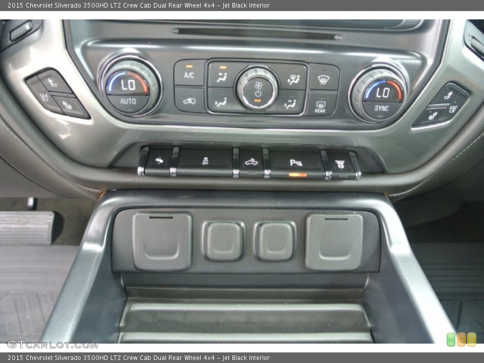 Jet Black Interior Controls for the 2015 Chevrolet Silverado 3500HD LTZ Crew Cab Dual Rear Wheel 4x4 #97342341