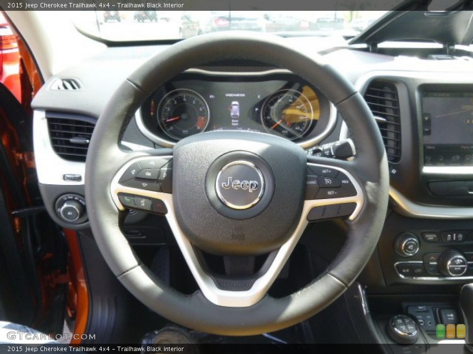 Trailhawk Black Interior Steering Wheel For The 2015 Jeep
