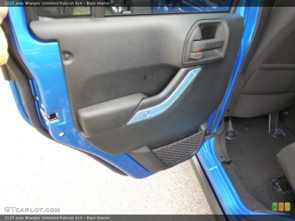 Black Interior Door Panel for the 2015 Jeep Wrangler Unlimited Rubicon 4x4 #97345020