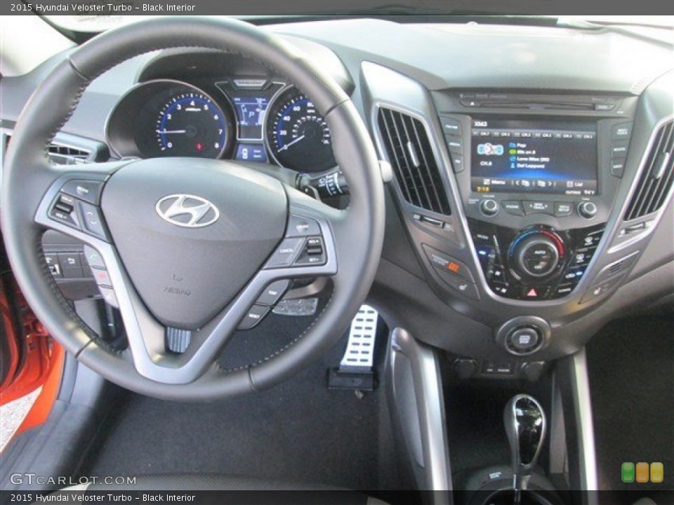 Black Interior Dashboard for the 2015 Hyundai Veloster Turbo #97347171