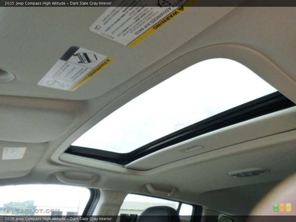 Dark Slate Gray Interior Sunroof for the 2015 Jeep Compass High Altitude #97349667