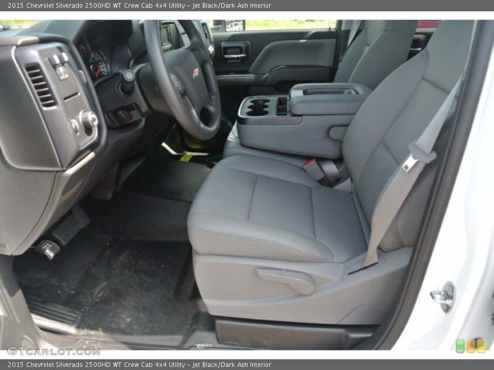Jet Black/Dark Ash Interior Photo for the 2015 Chevrolet Silverado 2500HD WT Crew Cab 4x4 Utility #97350786