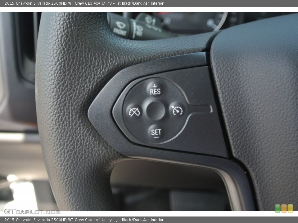 Jet Black/Dark Ash Interior Controls for the 2015 Chevrolet Silverado 2500HD WT Crew Cab 4x4 Utility #97350876