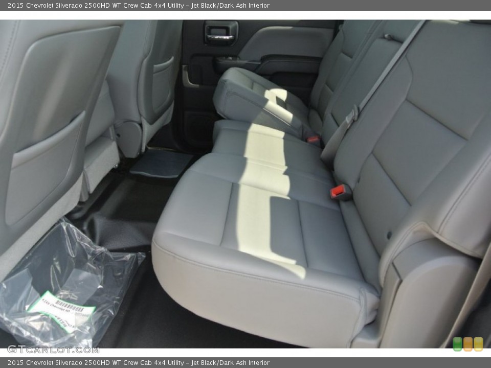 Jet Black/Dark Ash Interior Rear Seat for the 2015 Chevrolet Silverado 2500HD WT Crew Cab 4x4 Utility #97350894