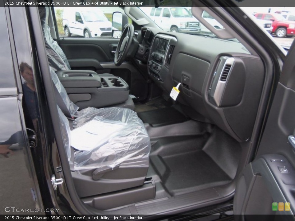 Jet Black Interior Photo for the 2015 Chevrolet Silverado 3500HD LT Crew Cab 4x4 Utility #97353618