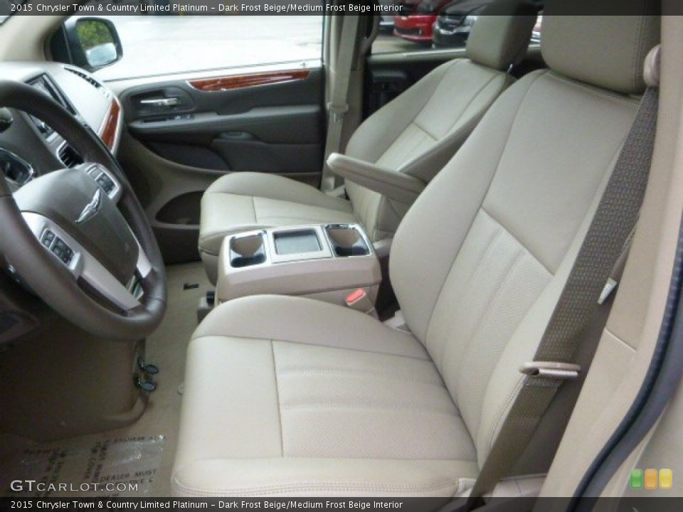 Dark Frost Beige/Medium Frost Beige Interior Front Seat for the 2015 Chrysler Town & Country Limited Platinum #97356018