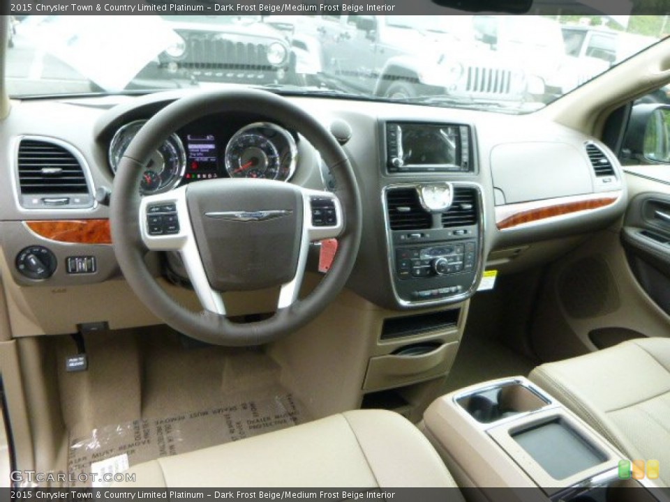 Dark Frost Beige/Medium Frost Beige Interior Photo for the 2015 Chrysler Town & Country Limited Platinum #97356045