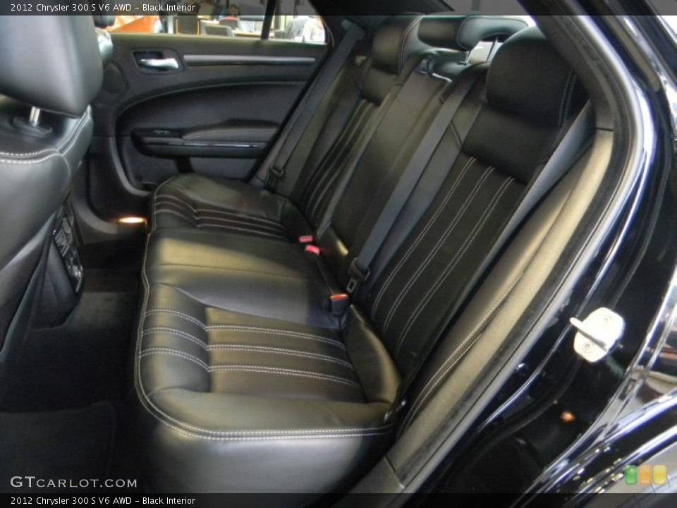Black Interior Rear Seat for the 2012 Chrysler 300 S V6 AWD #97357401