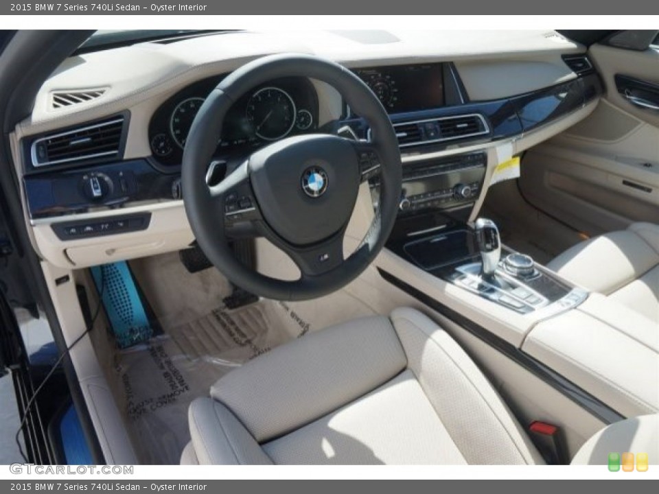 Oyster Interior Prime Interior for the 2015 BMW 7 Series 740Li Sedan #97358922