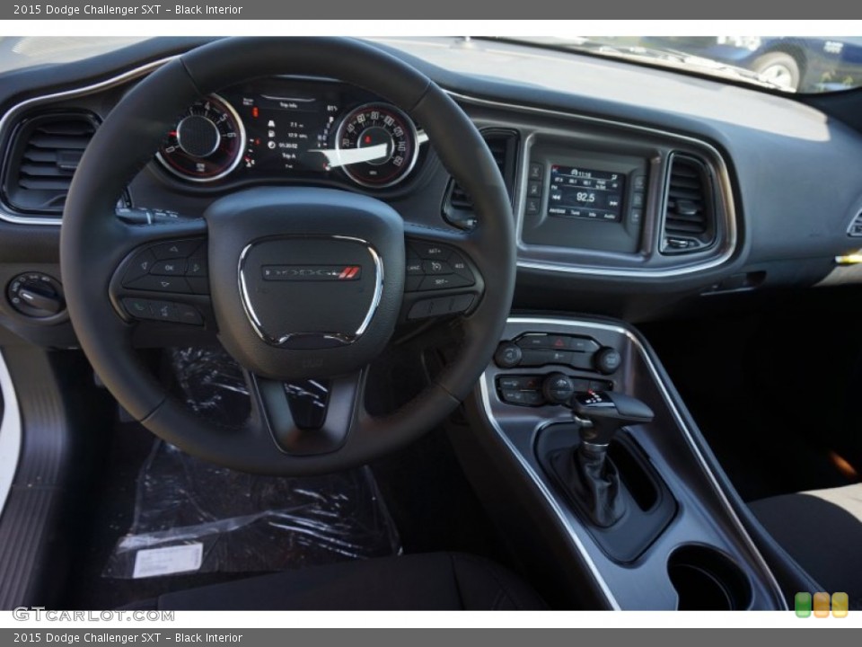 Black Interior Dashboard for the 2015 Dodge Challenger SXT #97362958