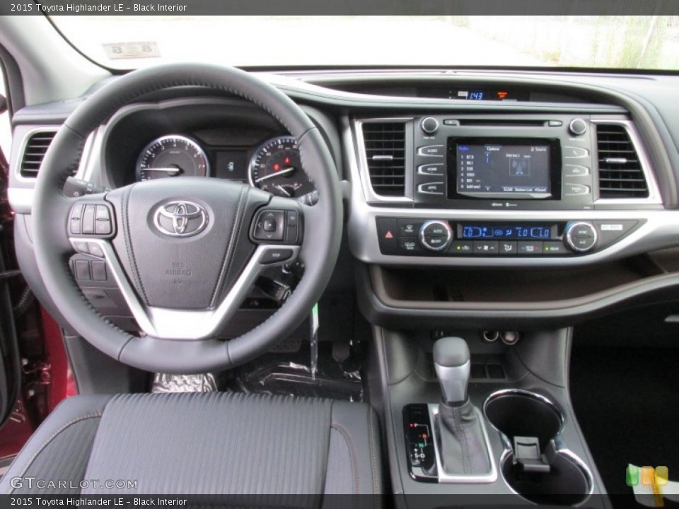 Black Interior Dashboard for the 2015 Toyota Highlander LE #97371435