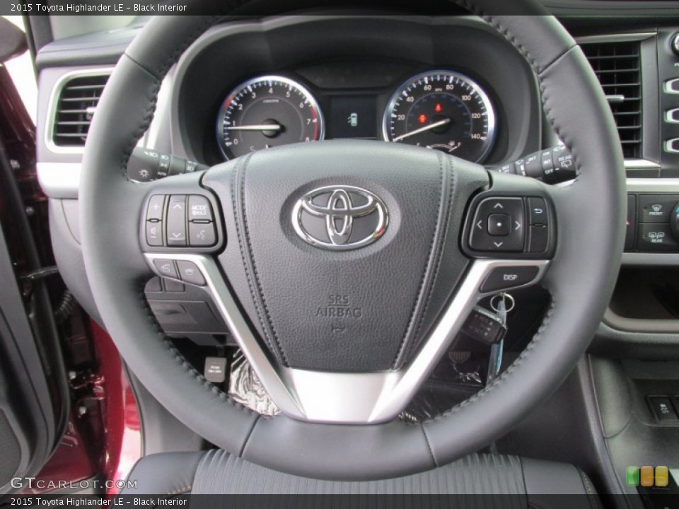 Black Interior Steering Wheel for the 2015 Toyota Highlander LE #97371576