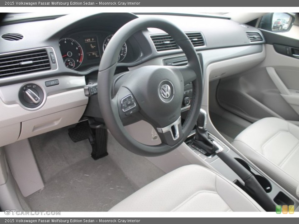 Moonrock Gray Interior Prime Interior for the 2015 Volkswagen Passat Wolfsburg Edition Sedan #97380099