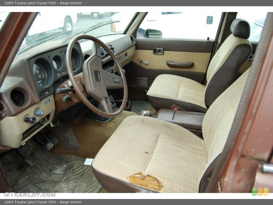 Beige 1984 Toyota Land Cruiser Interiors