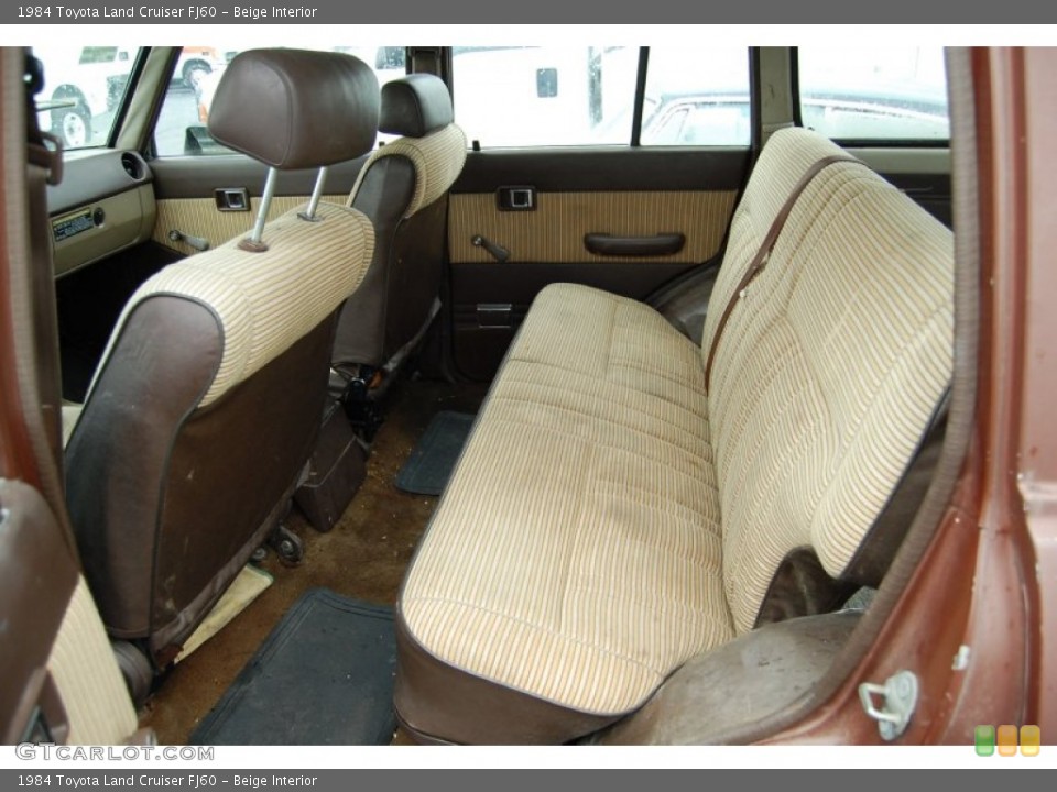 Beige Interior Rear Seat for the 1984 Toyota Land Cruiser FJ60 #97386799