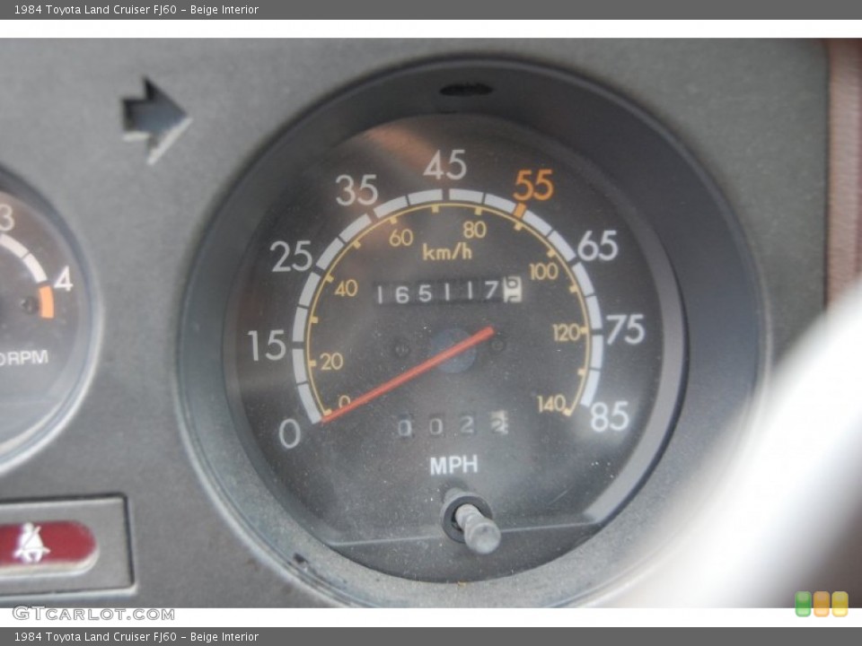 Beige Interior Gauges for the 1984 Toyota Land Cruiser FJ60 #97386906