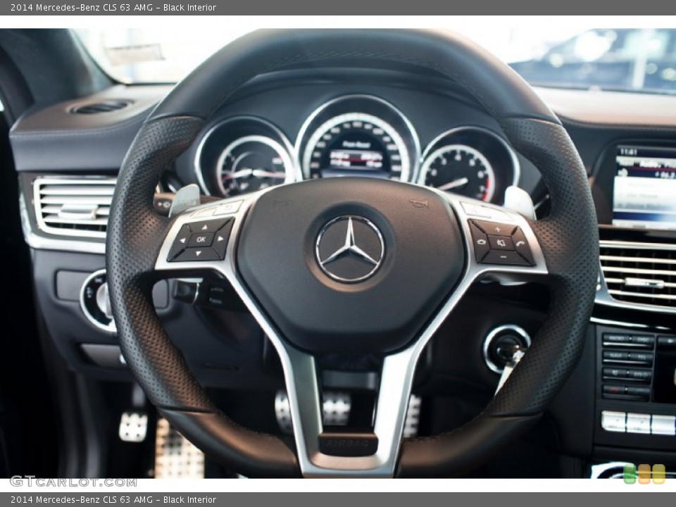 Black Interior Steering Wheel for the 2014 Mercedes-Benz CLS 63 AMG #97398066