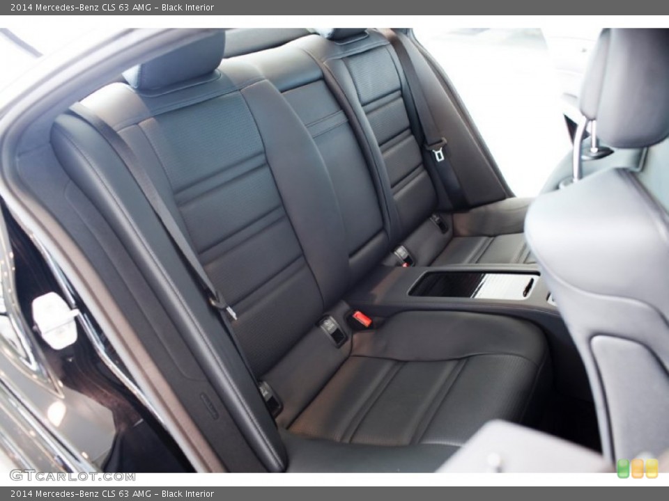 Black Interior Rear Seat for the 2014 Mercedes-Benz CLS 63 AMG #97398389