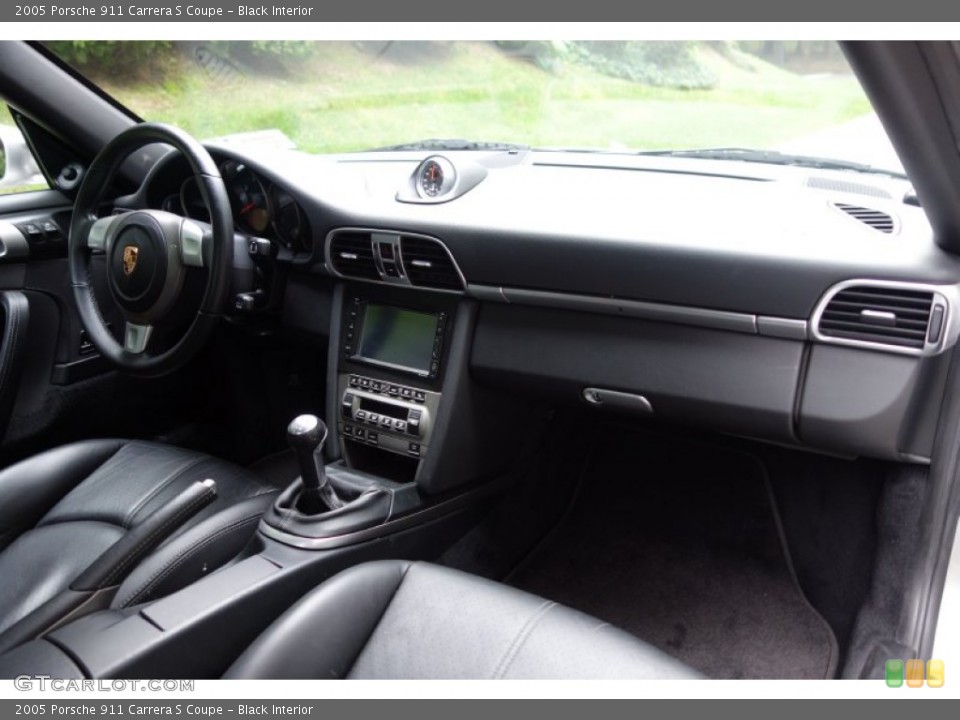 Black Interior Dashboard for the 2005 Porsche 911 Carrera S Coupe #97410095