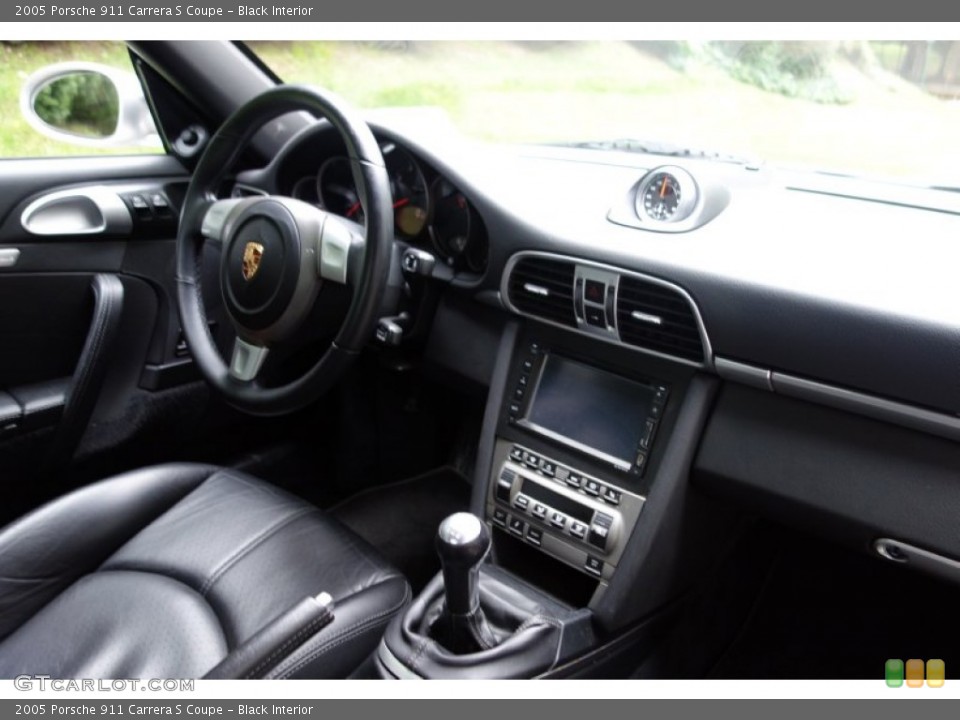 Black Interior Dashboard for the 2005 Porsche 911 Carrera S Coupe #97410128