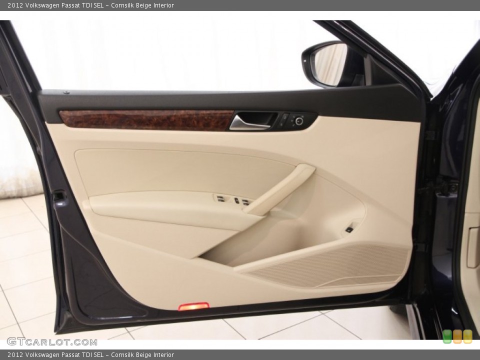Cornsilk Beige Interior Door Panel for the 2012 Volkswagen Passat TDI SEL #97421453