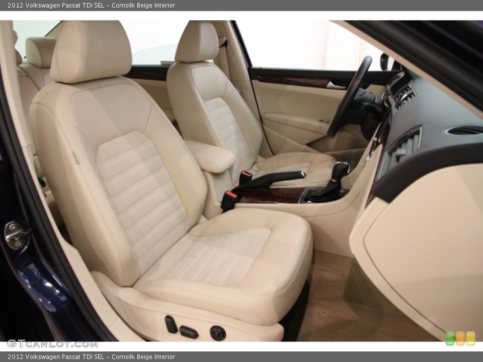 Cornsilk Beige Interior Front Seat for the 2012 Volkswagen Passat TDI SEL #97421648