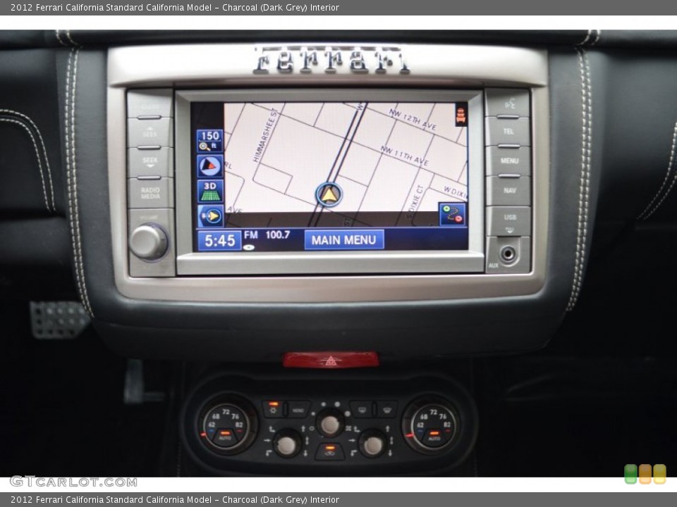 Charcoal (Dark Grey) Interior Navigation for the 2012 Ferrari California  #97428560