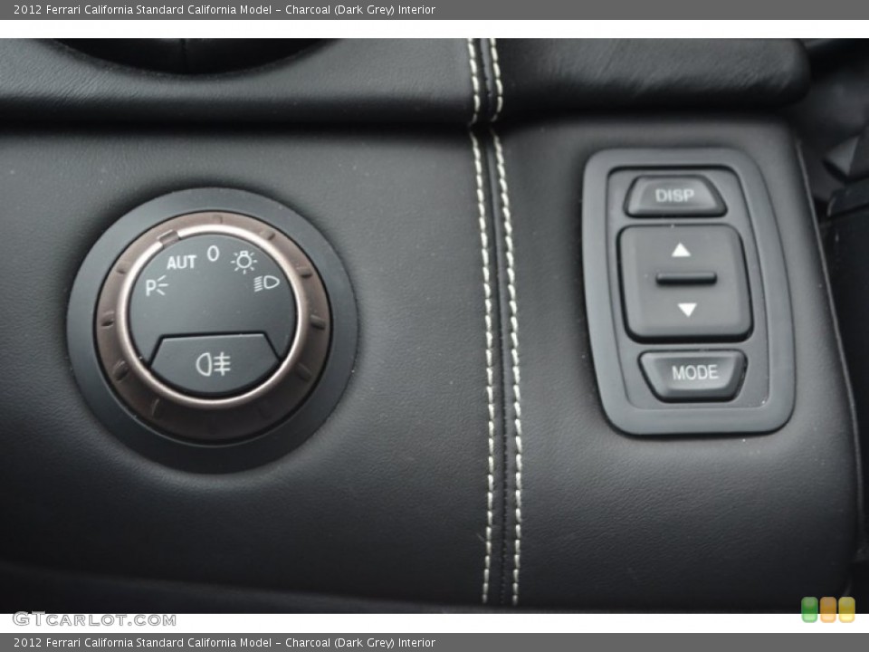 Charcoal (Dark Grey) Interior Controls for the 2012 Ferrari California  #97428605