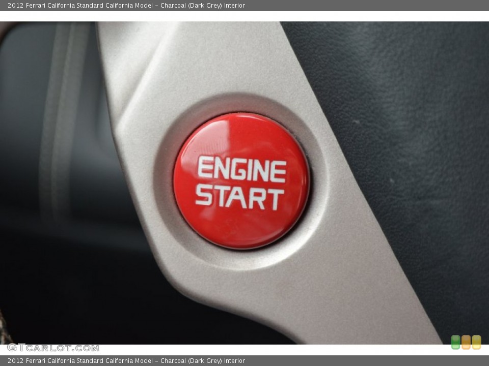 Charcoal (Dark Grey) Interior Controls for the 2012 Ferrari California  #97428620