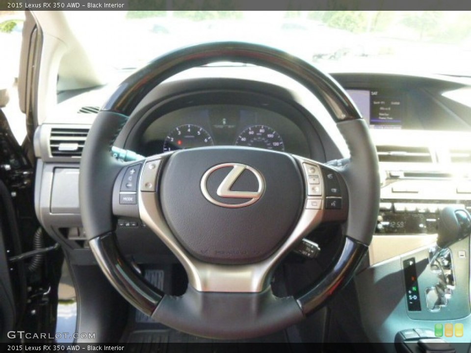 Black Interior Steering Wheel for the 2015 Lexus RX 350 AWD #97428776