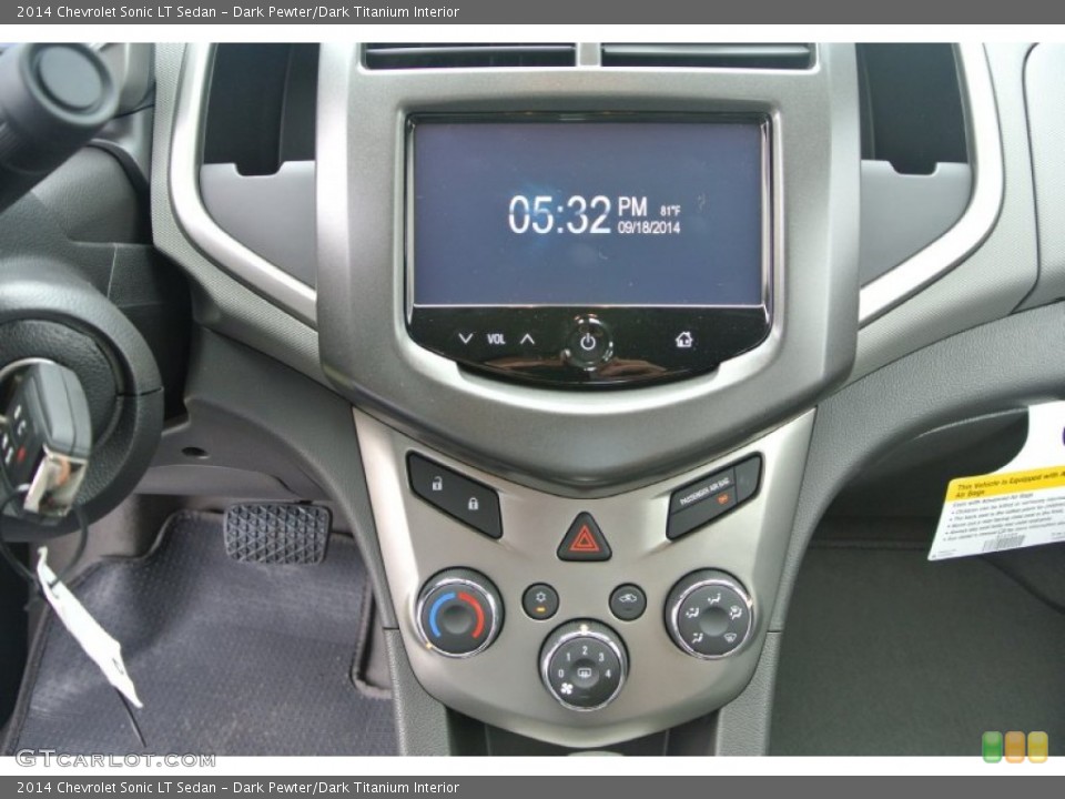 Dark Pewter/Dark Titanium Interior Controls for the 2014 Chevrolet Sonic LT Sedan #97431409