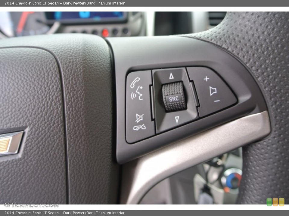 Dark Pewter/Dark Titanium Interior Controls for the 2014 Chevrolet Sonic LT Sedan #97431452