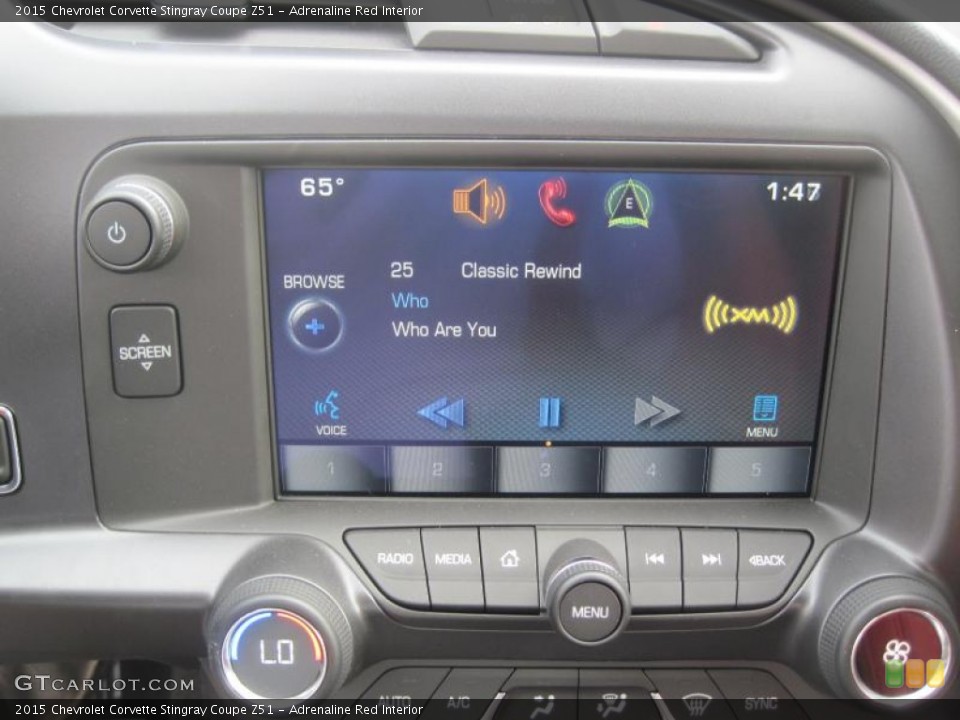 Adrenaline Red Interior Controls for the 2015 Chevrolet Corvette Stingray Coupe Z51 #97434360
