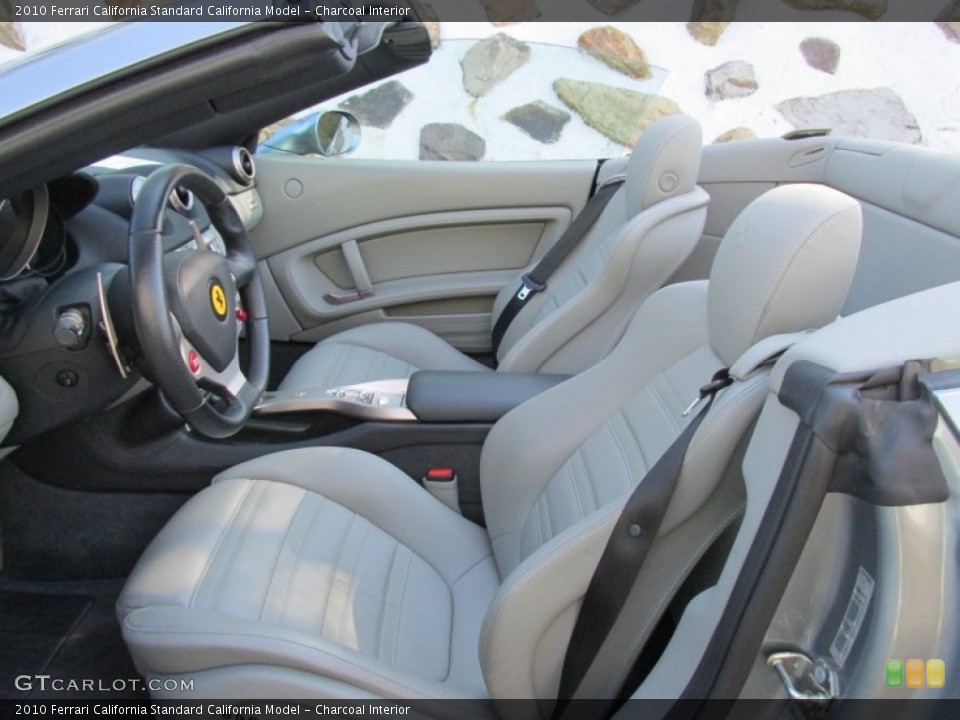 Charcoal 2010 Ferrari California Interiors