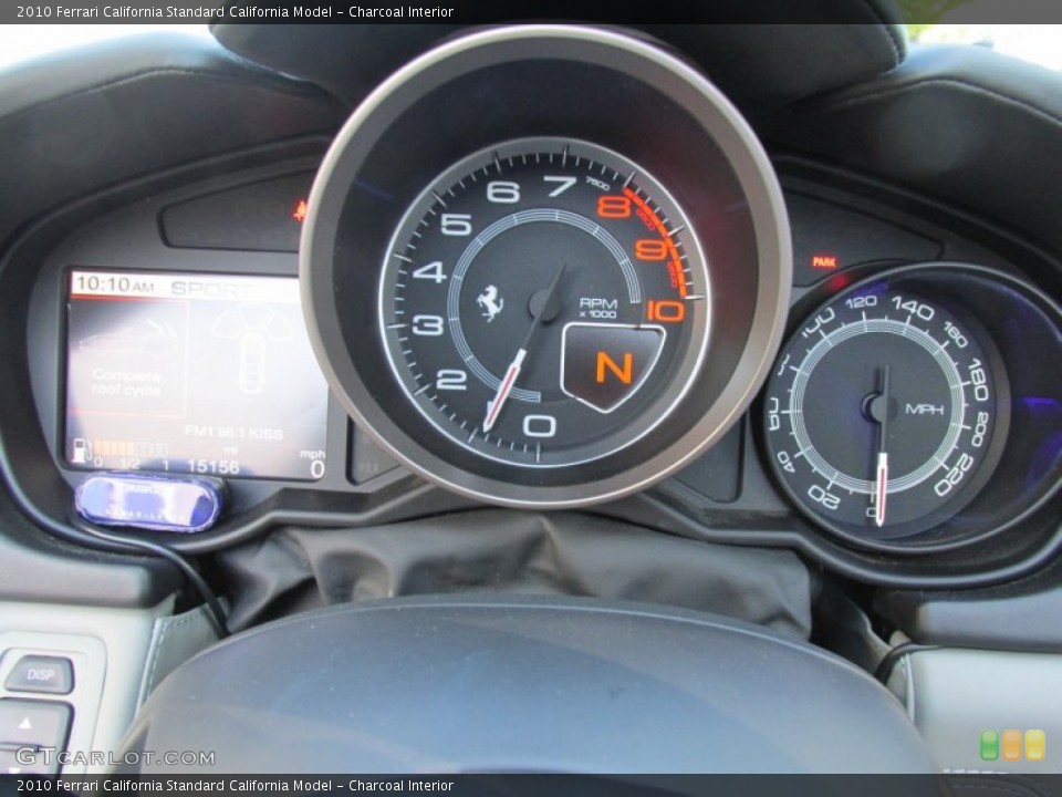 Charcoal Interior Gauges for the 2010 Ferrari California  #97435456