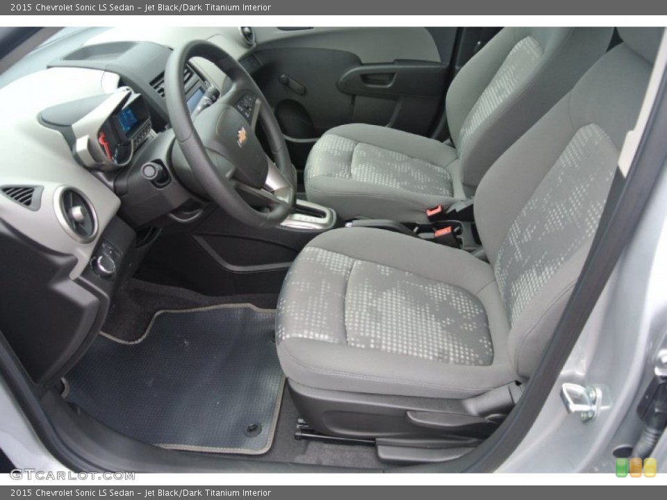 Jet Black/Dark Titanium Interior Front Seat for the 2015 Chevrolet Sonic LS Sedan #97440499